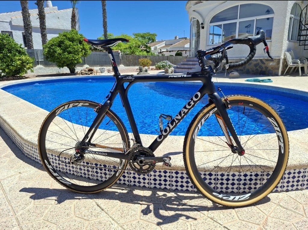 Colnago Prestige Wout van Aert !, 28 inch, Carbon, Velgrem, Nieuw