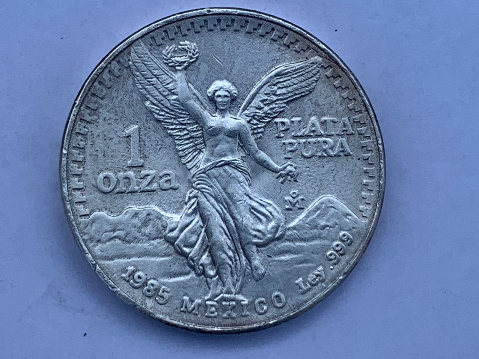 Zilveren libertad mexico 1 oz 1985, Ophalen of Verzenden, Zilver
