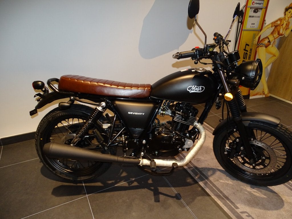 MASH seventy  Black 125CC., Particulier, 125 cc, Toermotor, 11 kW of minder