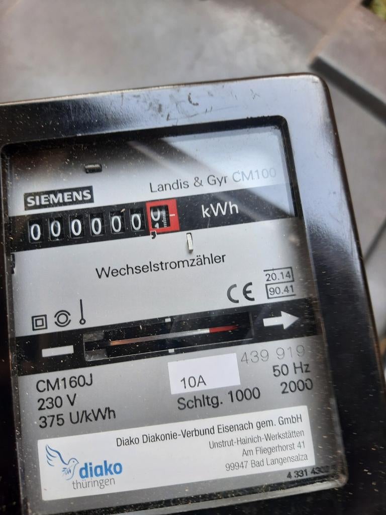 Siemens Landis & Gyr CM100 Wisselstroommeter, Doe-het-zelf en Verbouw, Elektra en Kabels, Gebruikt, Overige typen, Ophalen of Verzenden