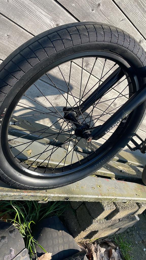 Mat zwarte haro bmx, 24 inch of meer, Staal, Stuur 360° draaibaar, Ophalen of Verzenden