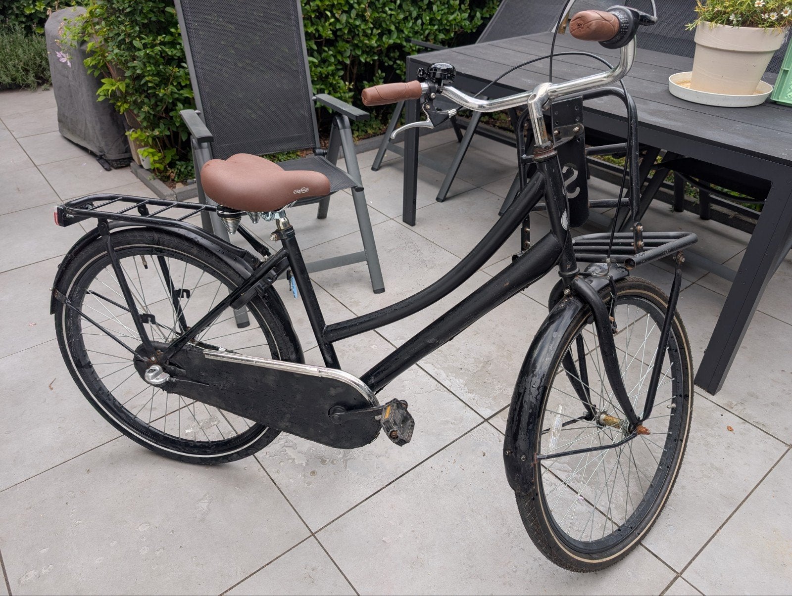 Meisjesfiets 26 inch, Terugtraprem, Gebruikt, Versnellingen, Ophalen