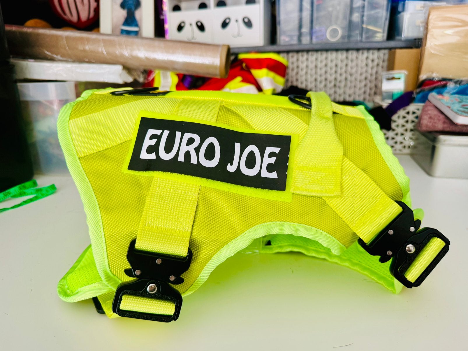 Mooi neon geel tactisch euro joe tuig, Overige merken, Verzenden, Nieuw, Hondentuig