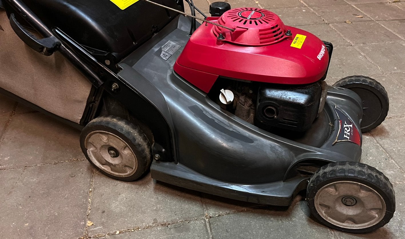 Honda HRX 476 chxe grasmaaier, Ophalen, Cirkelmaaier, Gebruikt, Benzine-grasmaaier