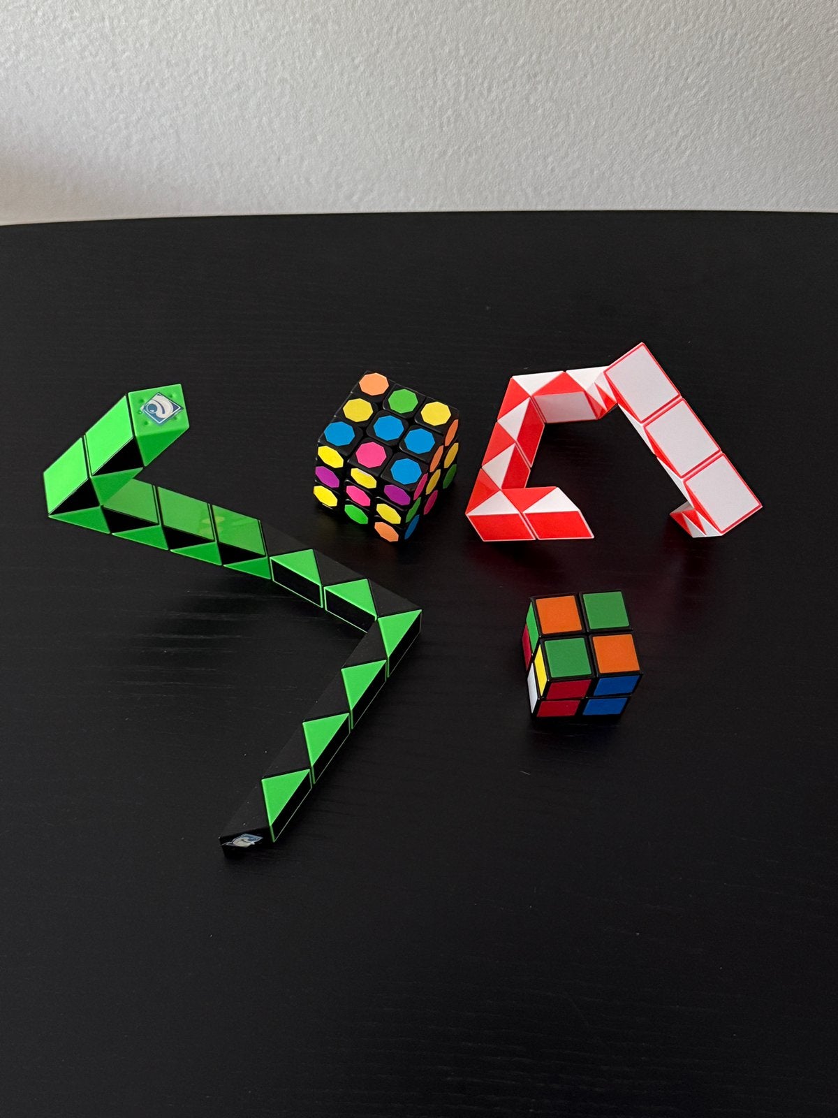 Set Rubik’s puzzels & breinbrekers – 4 stuks, Ophalen of Verzenden, Zo goed als nieuw