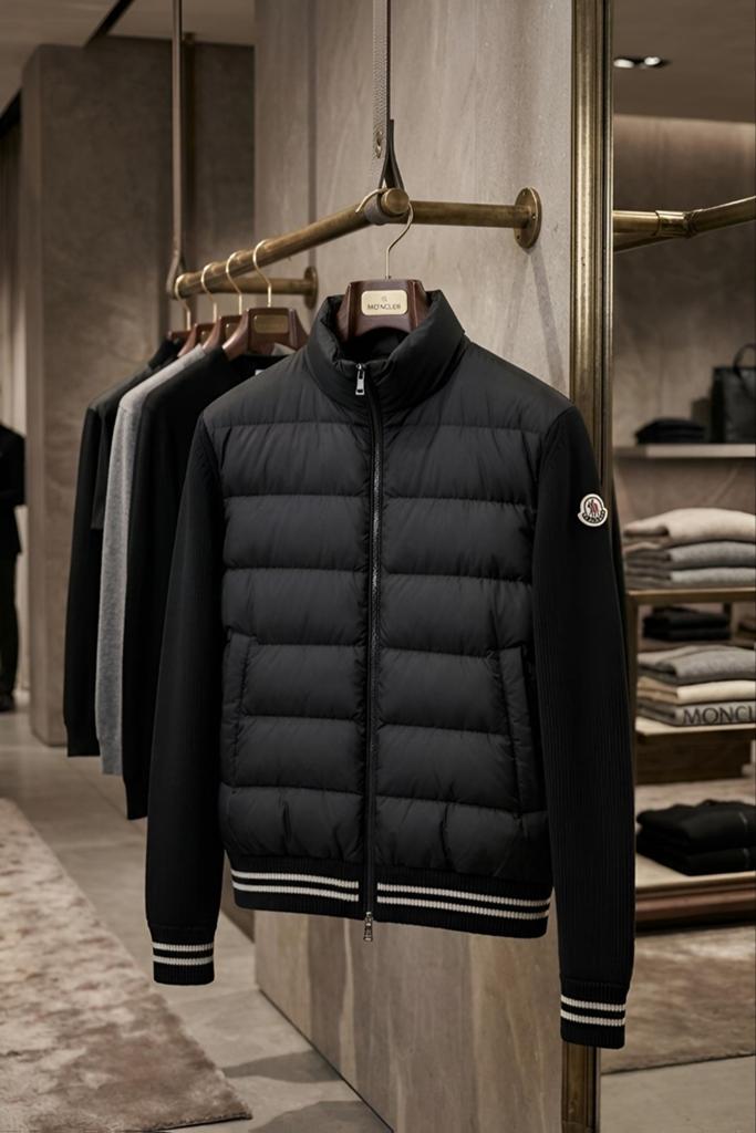 MONCLER zip up cardigan, Ophalen of Verzenden, Nieuw, Zwart