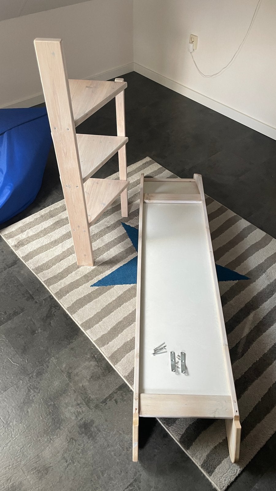 Lifetime glijbaan met trap - veelzijdig en compact, Ophalen, Gebruikt, Hoogslaper of Stapelbed, Minder dan 70 cm