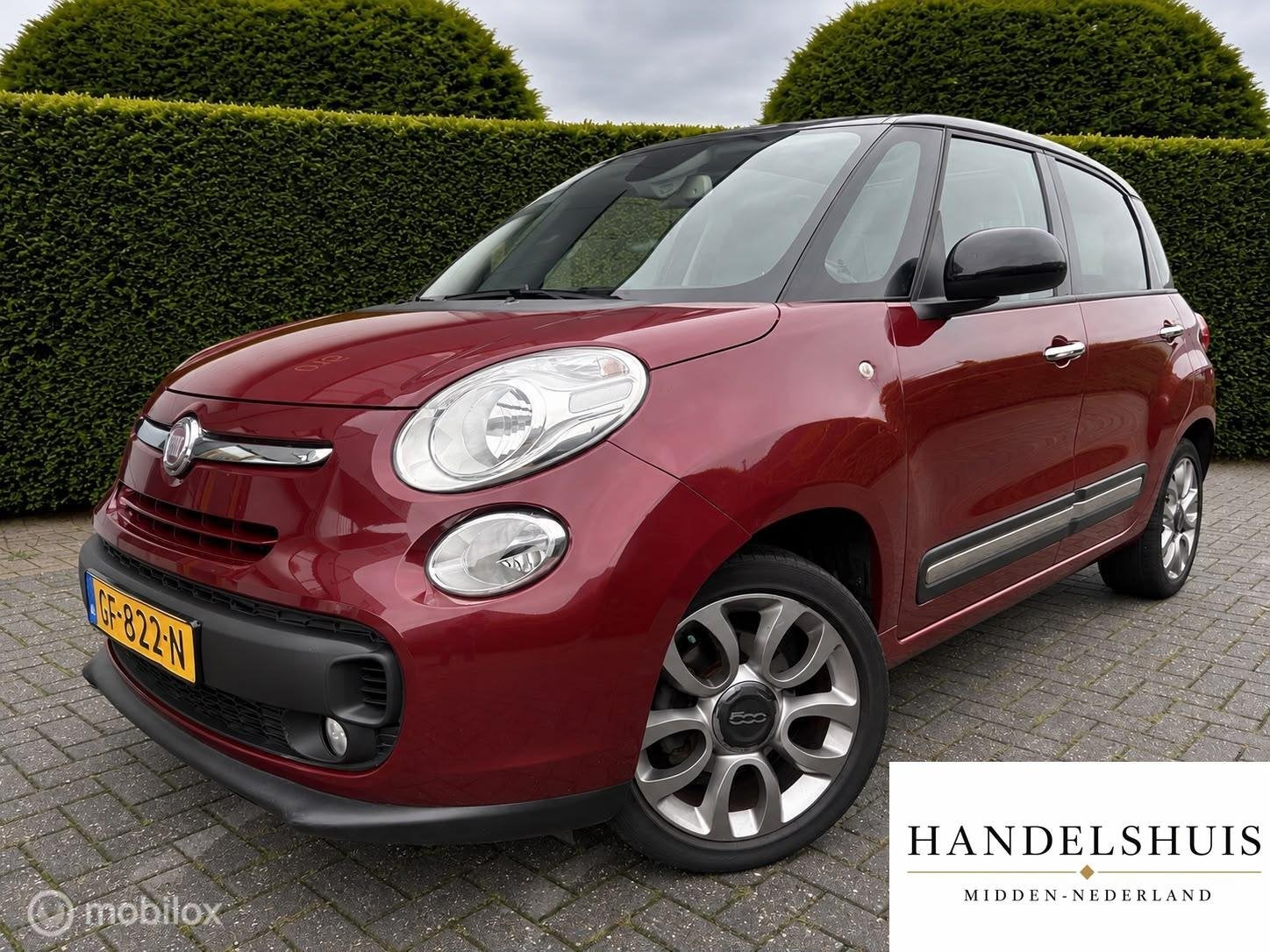 Fiat 500 L 0.9 AircoCruiseParkeersensorNaviPanoramaBluetooth, Dealer onderhouden, Gebruikt, Leder en Stof, Origineel Nederlands
