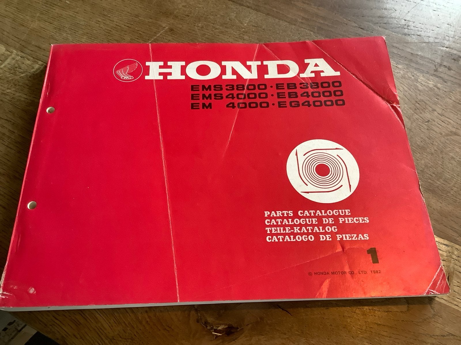 Honda Onderdelen Catalogus EMS/EB/EM/EG 3800-4000, Verzenden, Gelezen, Overige onderwerpen