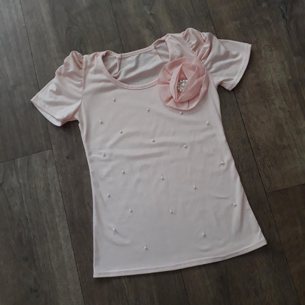 Nieuw zalm shirt mt. S, Kleding | Dames, T-shirts, Nieuw, Oranje, Ophalen of Verzenden, Korte mouw