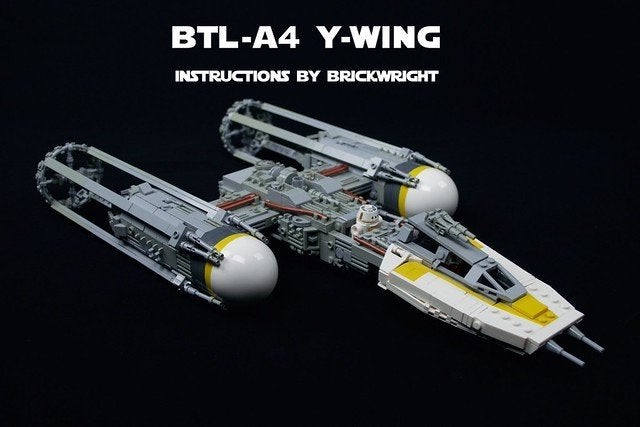 Lego Y-wing MOC, Compleet, MOC (eigen creatie), Star Wars, Lego