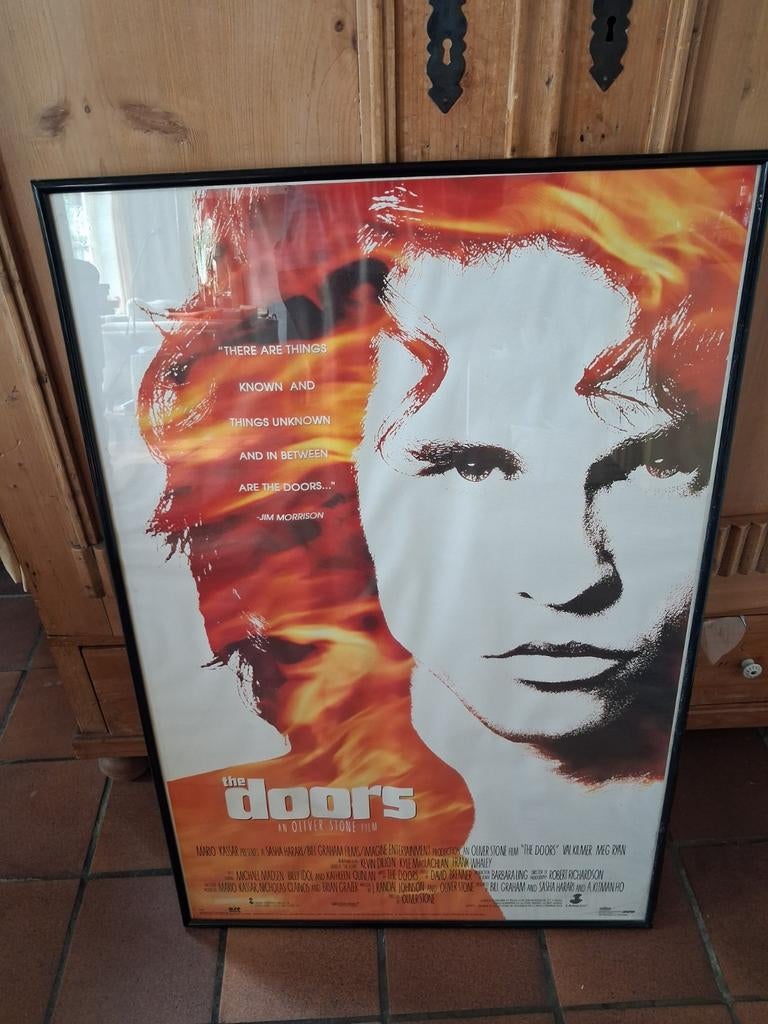 The Doors Film Poster in Lijst - 60 x 90 cm, Ophalen, Met lijst, Deurposter of groter, Film en Tv