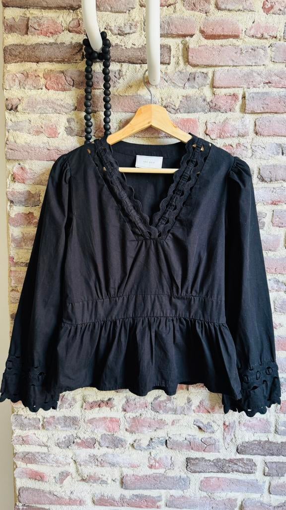 Neo Noir | Matsi | top blouse | zwart | maat 36, Kleding | Dames, Blouses en Tunieken, Verzenden, Zo goed als nieuw, Maat 36 (S)