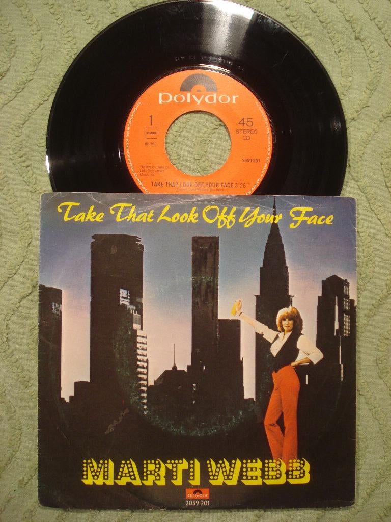 Marti Webb 7" Vinyl Single: Take that look of your face (NL), Ophalen of Verzenden, Zo goed als nieuw, Pop