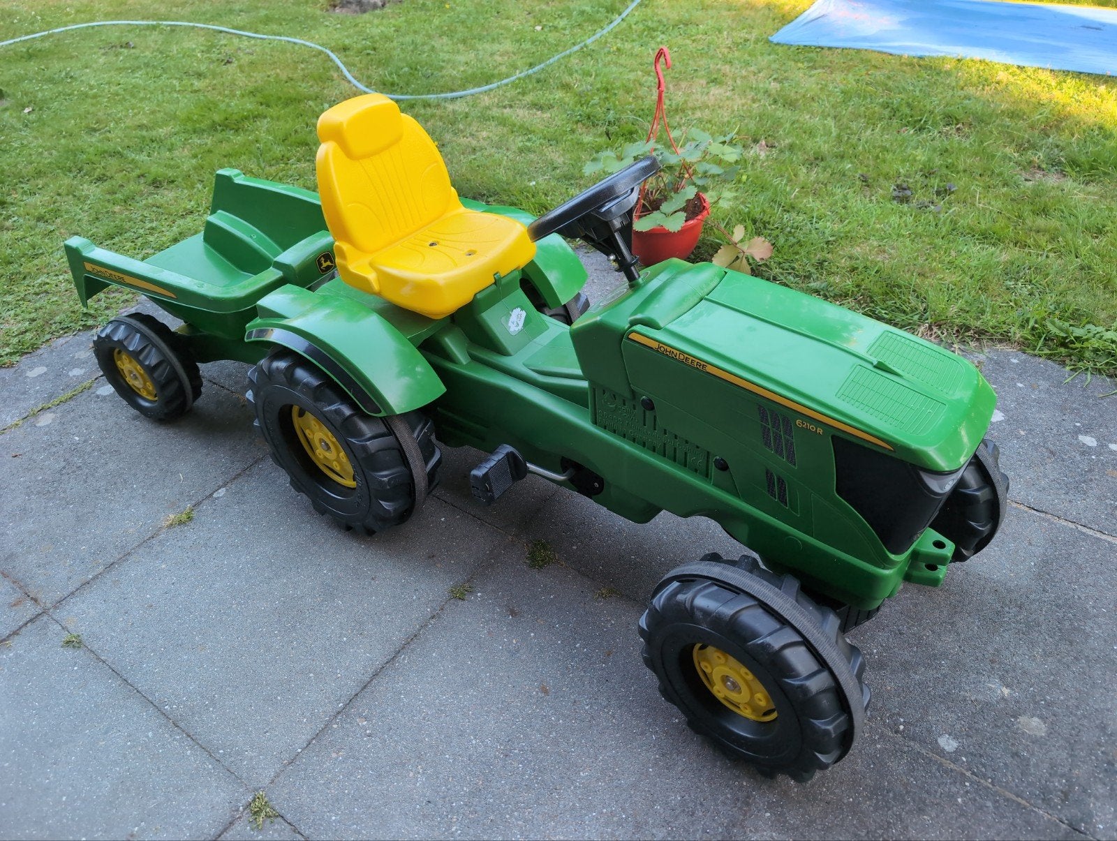 John Deere 6210R trapauto met kar, Ophalen, Zo goed als nieuw, Overige merken, Met kar of aanhanger