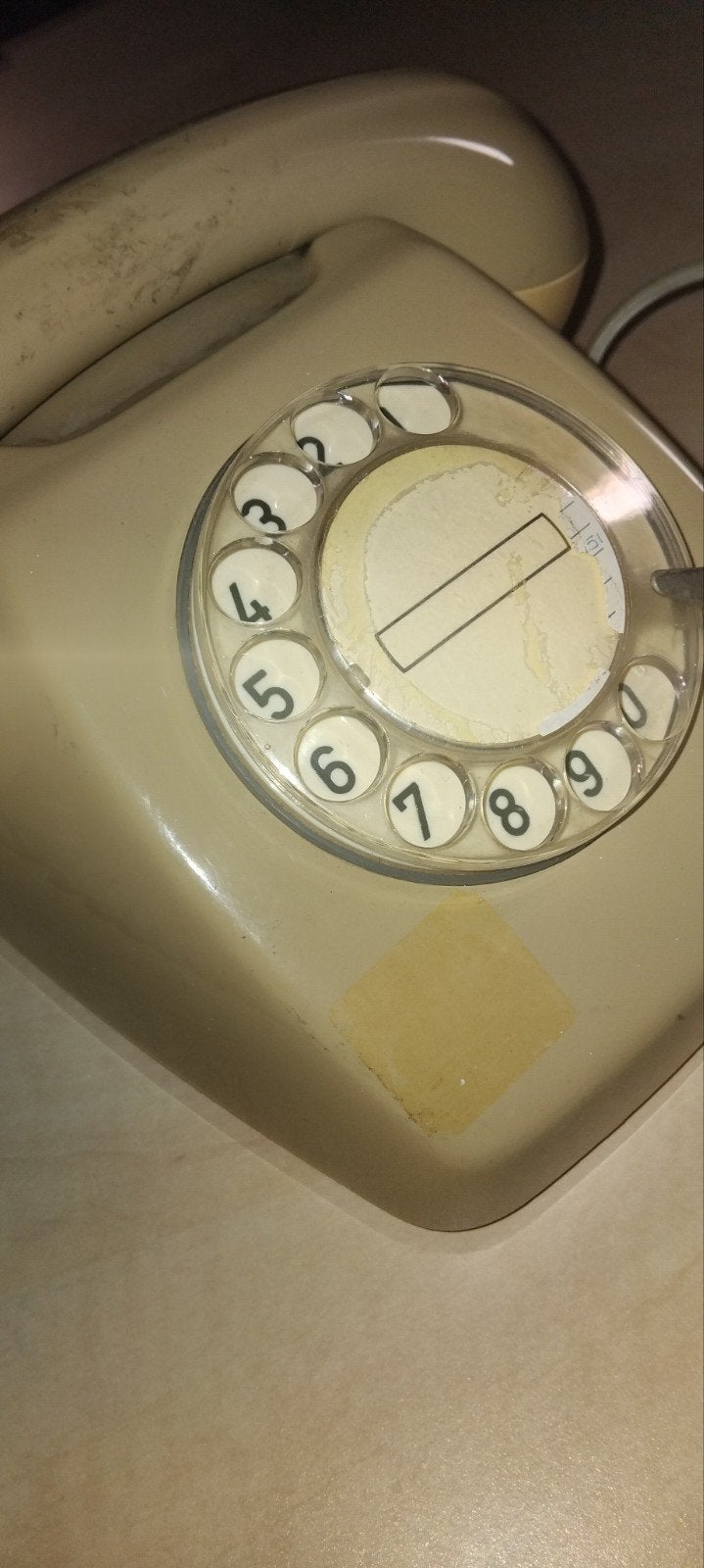 Vintage PTT type T65 telefoon met draaischijf - Gebruikt, Ophalen, Gebruikt, Met draaischijf