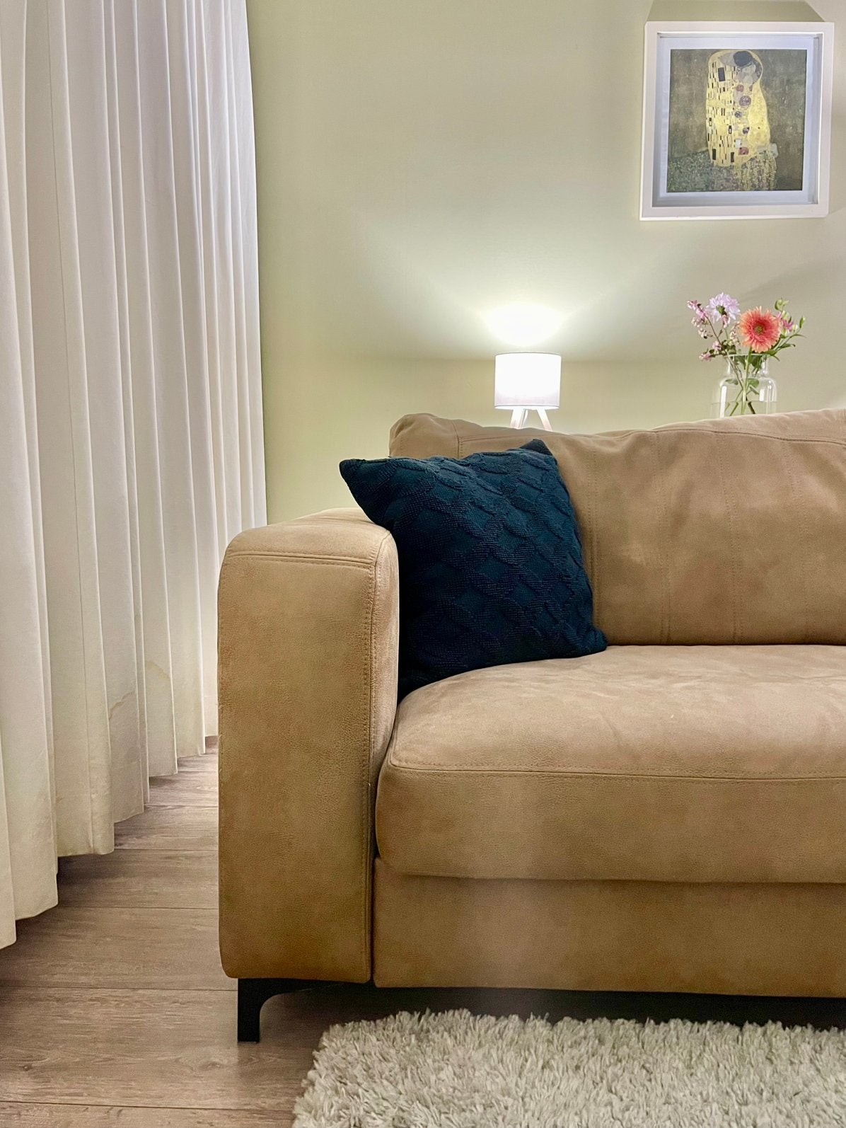 deep UrbanSofa Giorno designer sofa, in optimal state, Ophalen, 100 tot 125 cm, Driepersoons, Leer