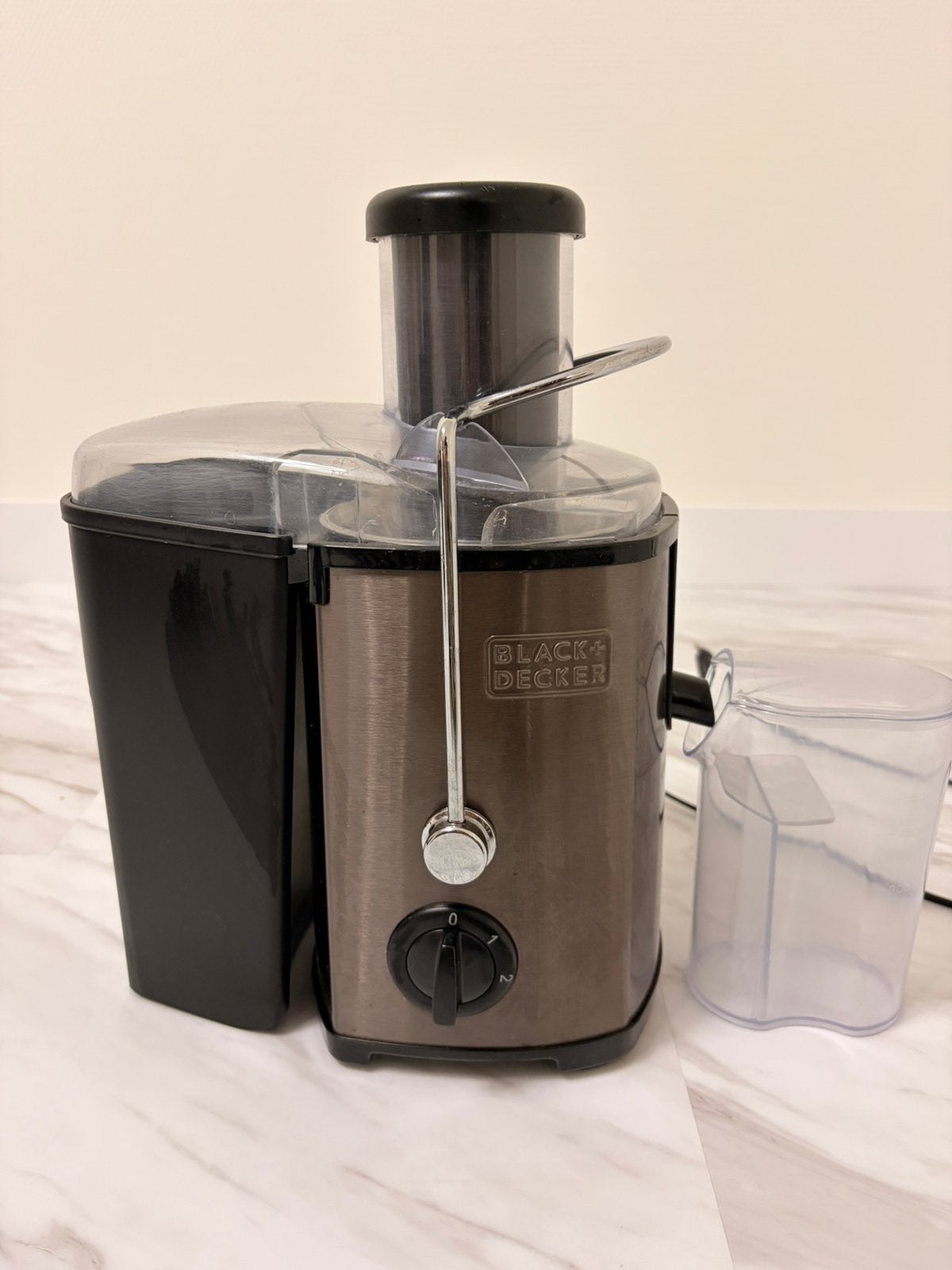 Black+Decker sapcentrifuge, Witgoed en Apparatuur, Juicers, Ophalen of Verzenden, Zo goed als nieuw, Elektrisch, Sapcentrifuge