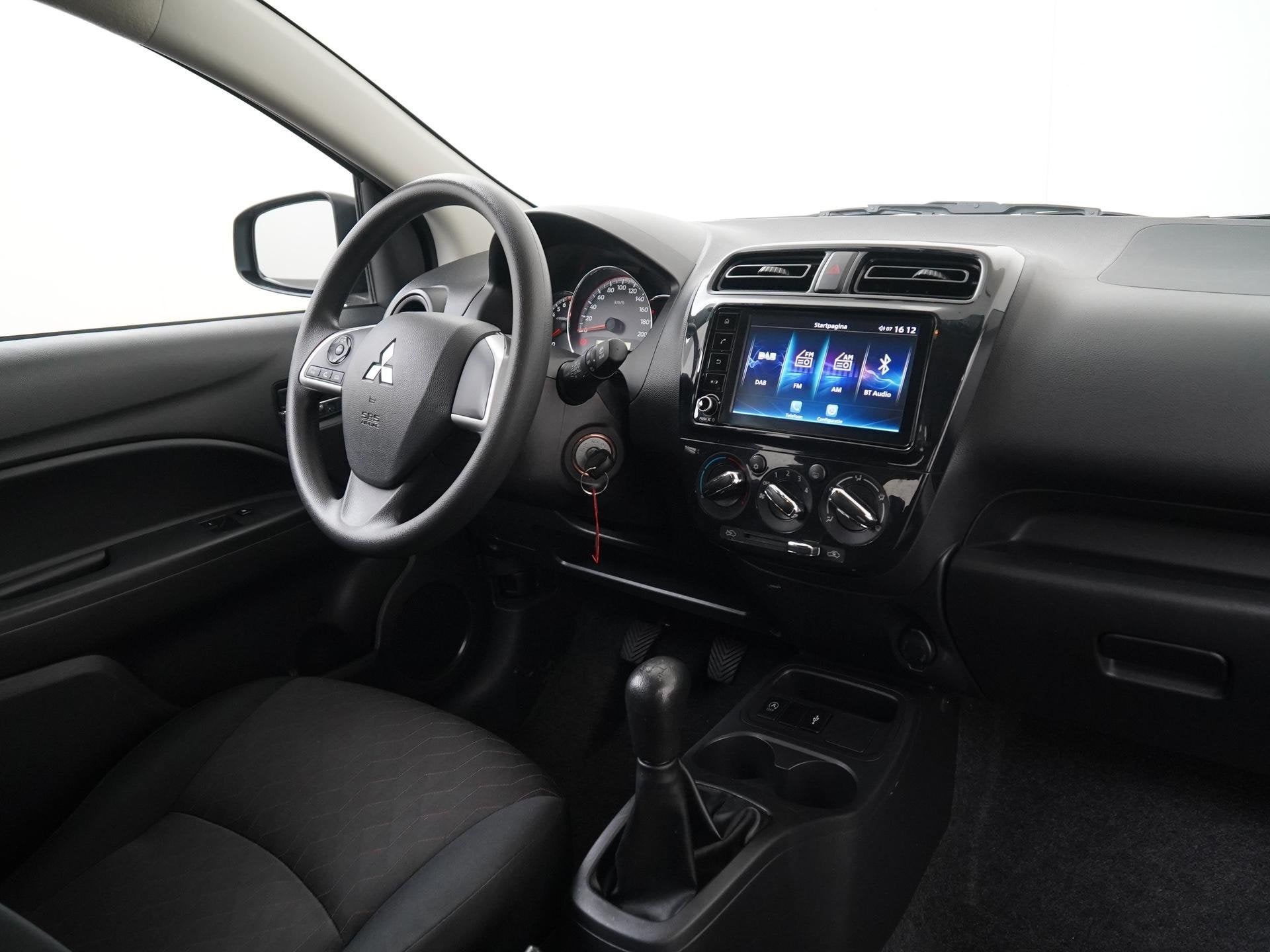 Mitsubishi Space Star 1.2 Active | Apple/Android Carplay | Z, Auto's, Voorwielaandrijving, Stof, Gebruikt, Zwart