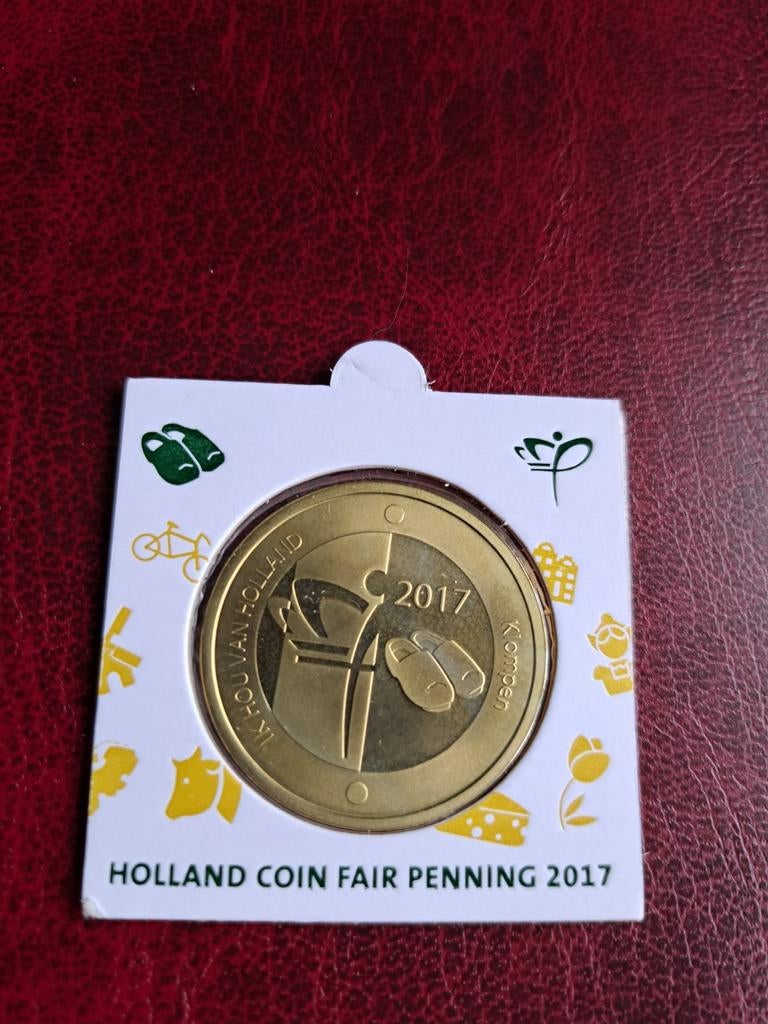 Holland Coin Fair Penning Klompen 2017 in Munthouder, Postzegels en Munten, Munten | Nederland, Ophalen of Verzenden, Overige waardes