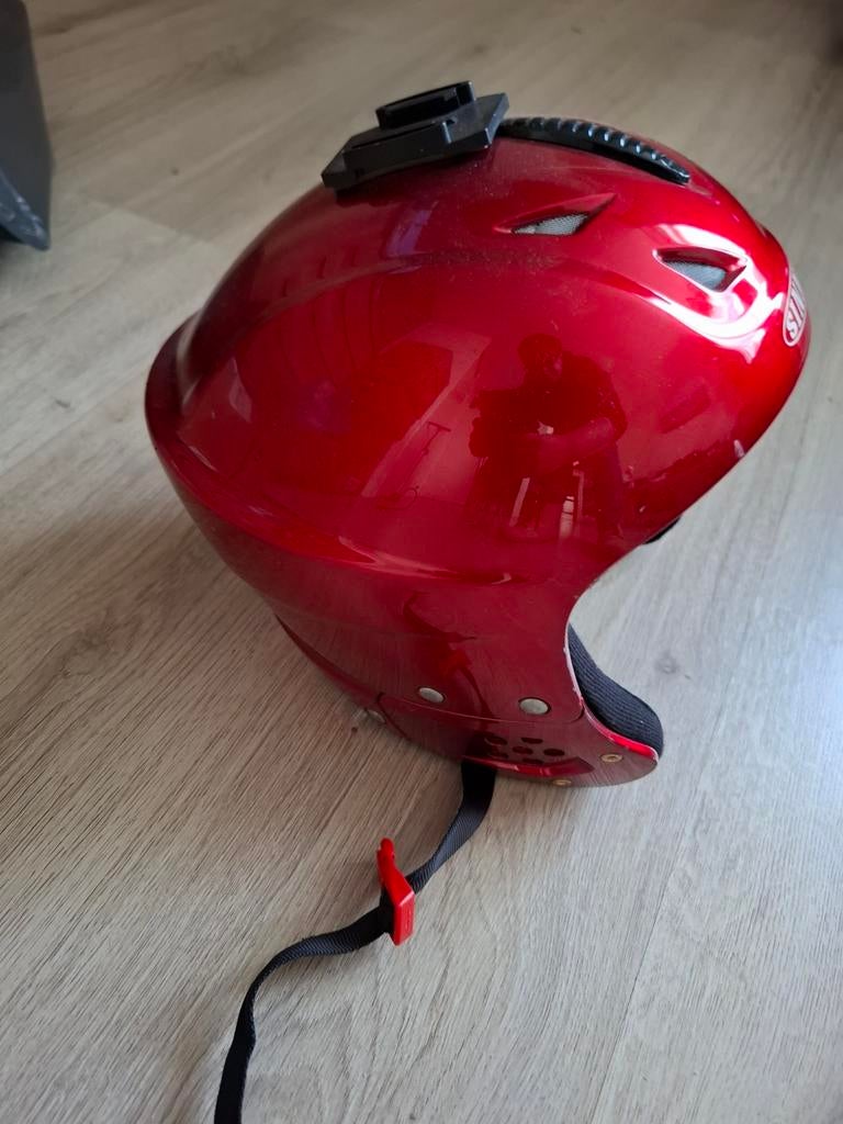 Sinner skihelm rood maat S/M met GoPro mount, Overige merken, Gebruikt, Overige typen, Ophalen of Verzenden
