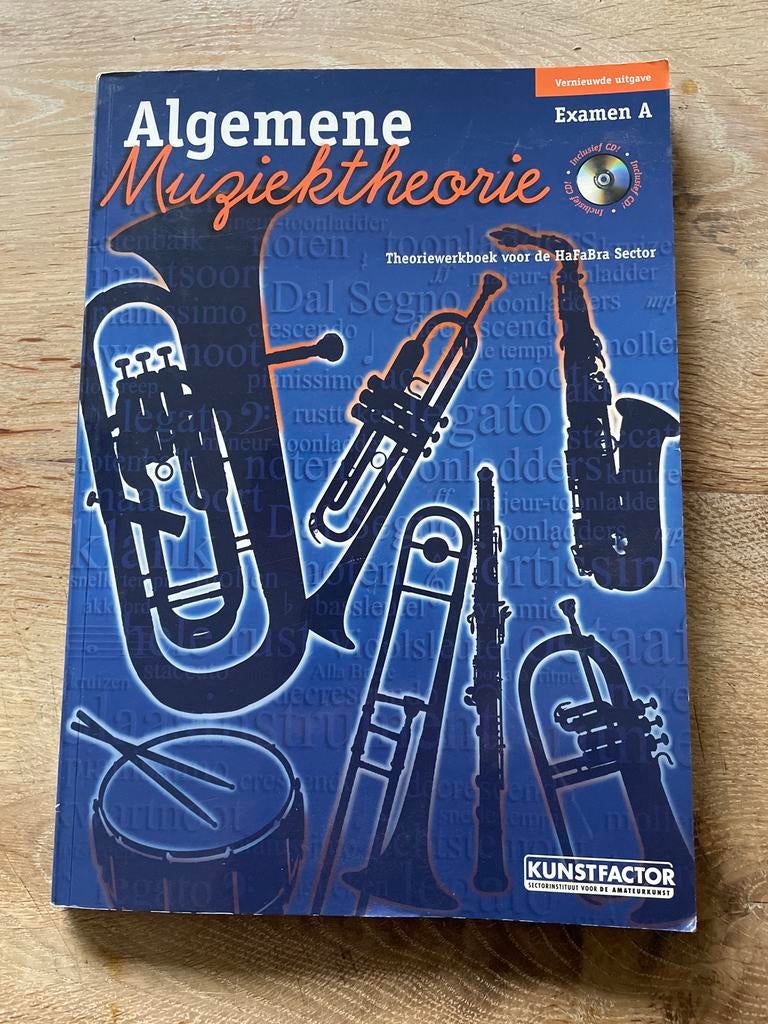 Algemene Muziektheorie Theorieboek HaFaBra Examen A + CD, Muziek en Instrumenten, Bladmuziek, Gebruikt, Overige genres, Les of Cursus