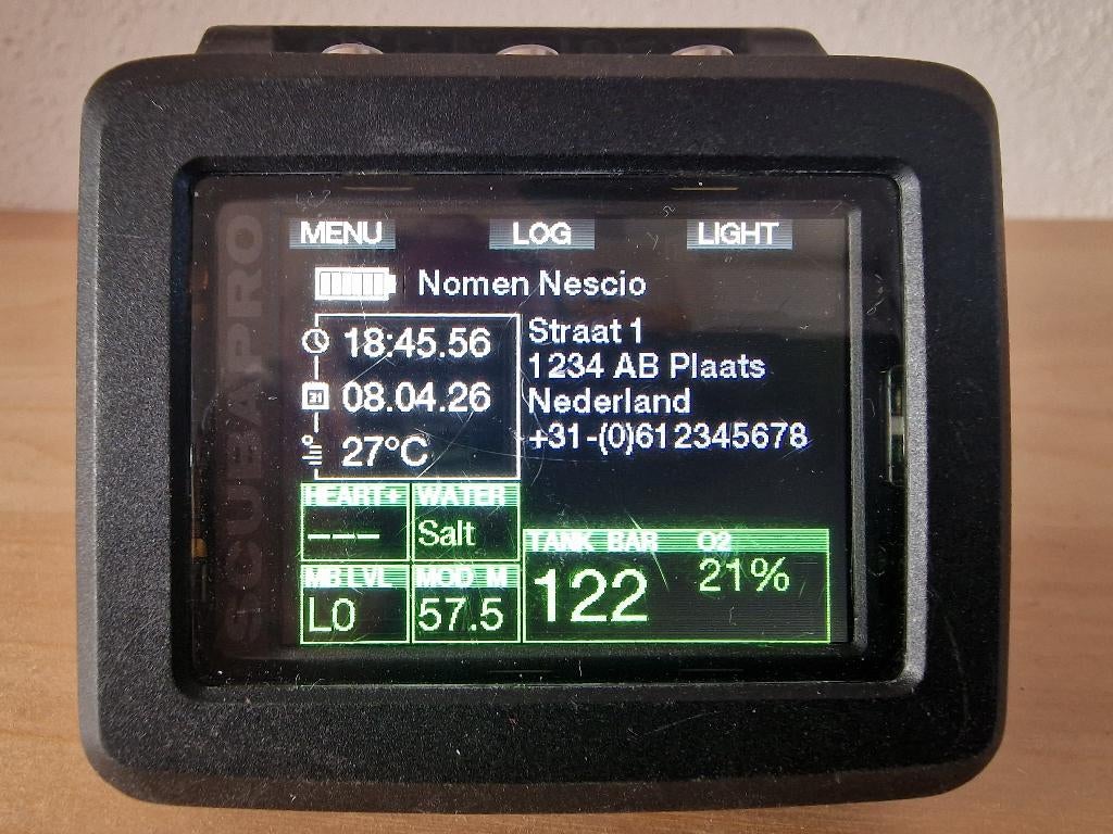 ScubaPro G2 met zender, Ophalen of Verzenden, Gebruikt, Duikcomputer