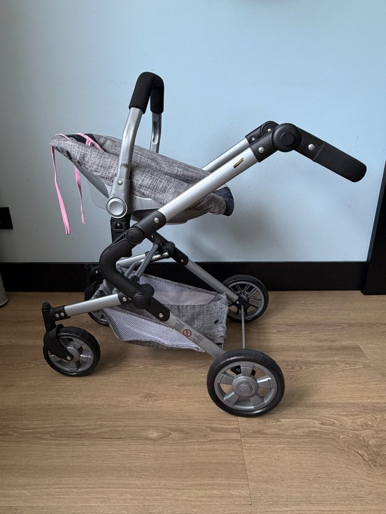 Bayer Chic 2000 poppenwagen 3-in-1 grijs/navy, Ophalen of Verzenden, Gebruikt, Babypop