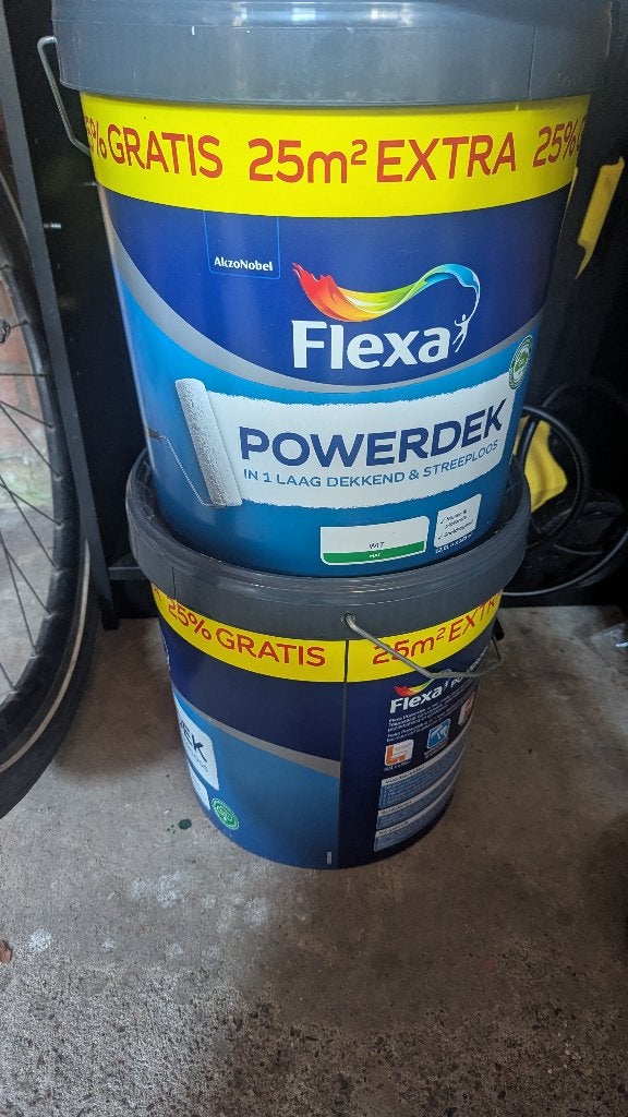 Flexa Powerdek, Ophalen, Wit, Nieuw, Verf