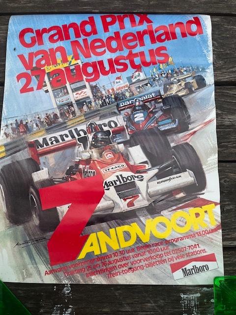 posters Zandvoort F1 978 gaaf + Zandvoort Trophy jaar ?, Verzenden, Zo goed als nieuw, Sport, A1 t/m A3