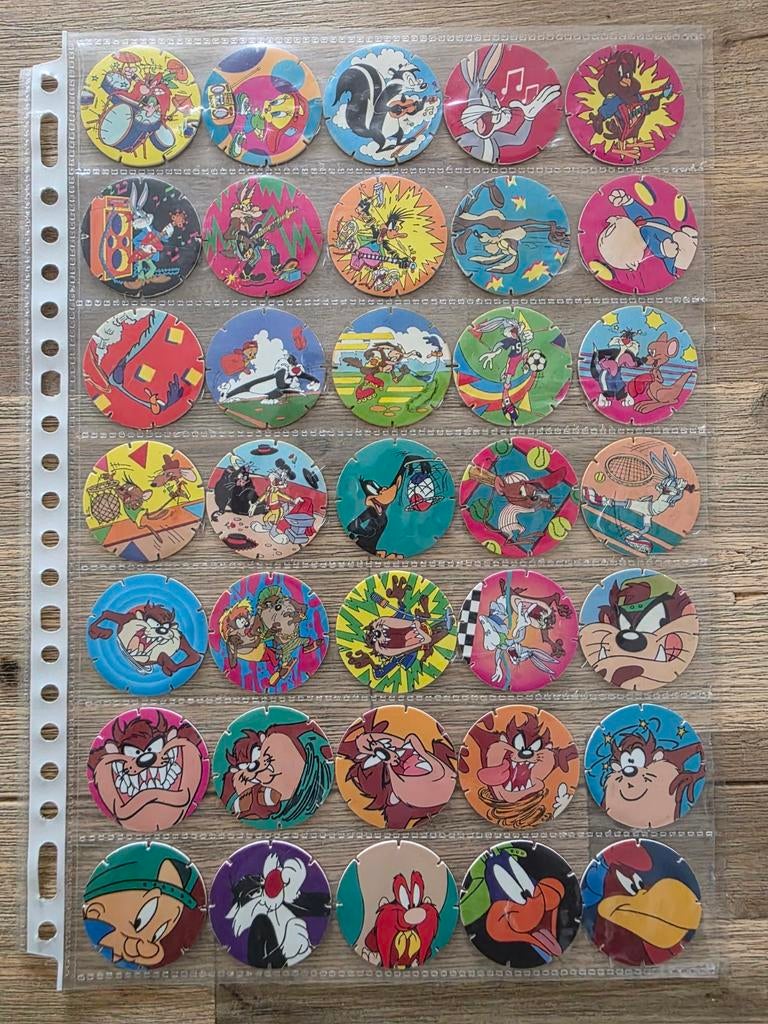 Zeldzame Tazo Looney Tunes Flippo Serie 1 t/m 40, Verzamelen, Flippo's, Verzameling, Looney Tunes, Ophalen of Verzenden