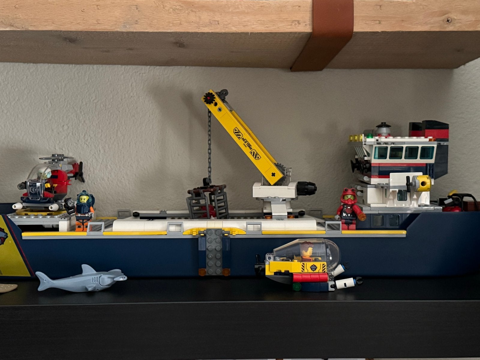 Lego City Ocean Exploratie Schip met Onderzeeër en Haaien, Ophalen, Zo goed als nieuw, Overige merken