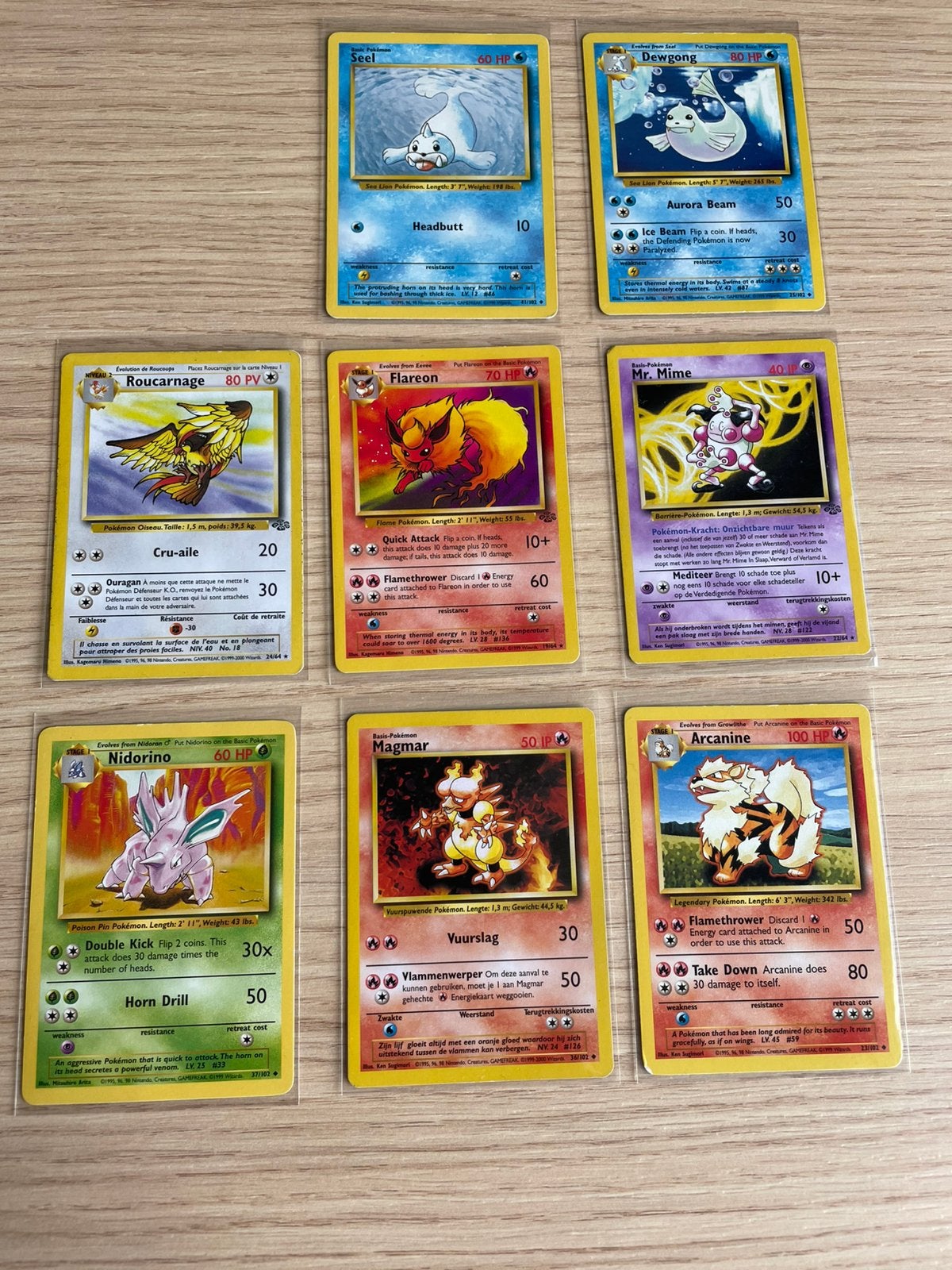 Mooie set vintage Pokémon kaarten, Ophalen of Verzenden, Zo goed als nieuw, Meerdere kaarten