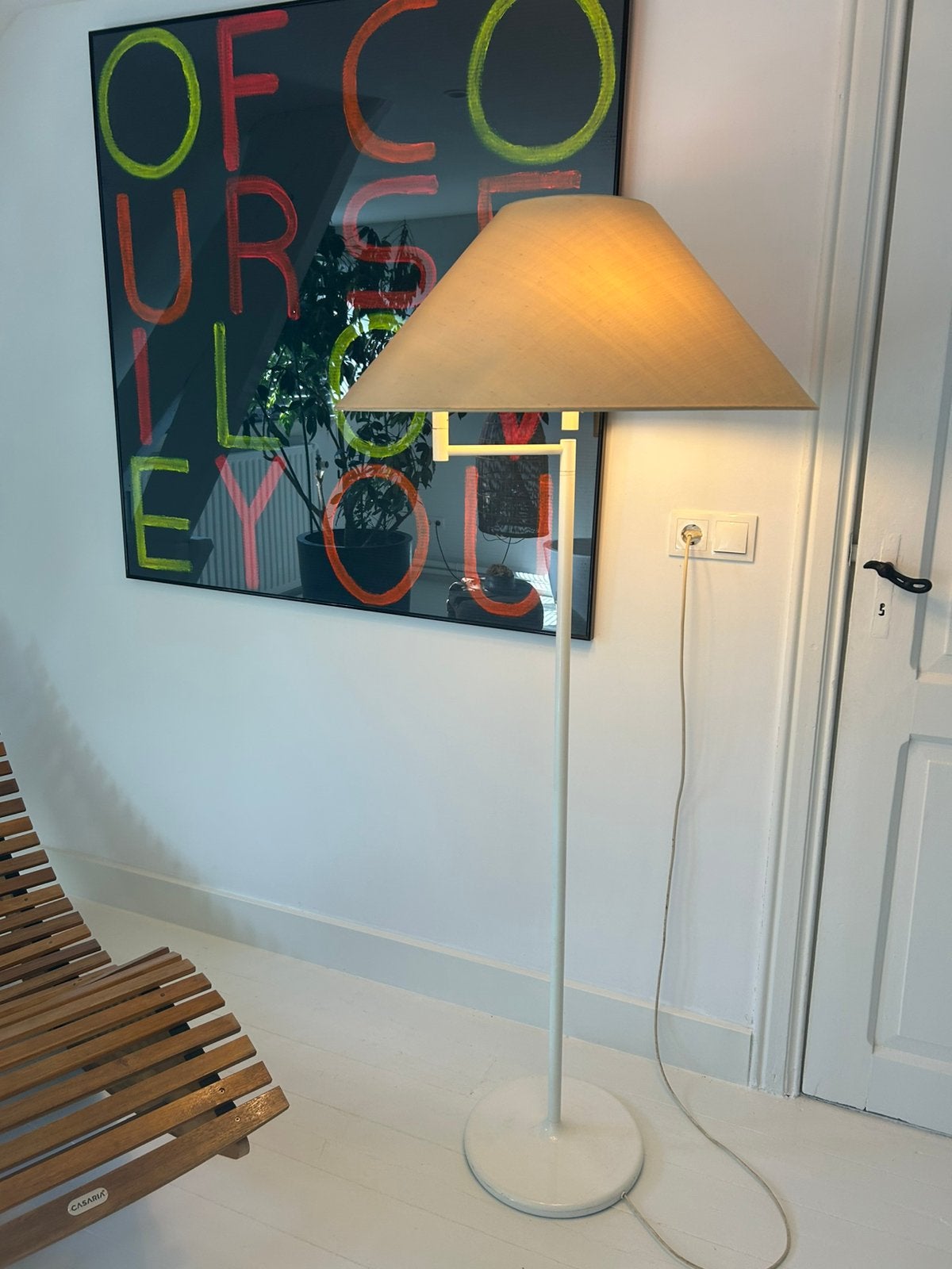 Vintage Swiss Lamps International schwenkomat vloerlamp, Huis en Inrichting, Ophalen, Zo goed als nieuw, 150 tot 200 cm