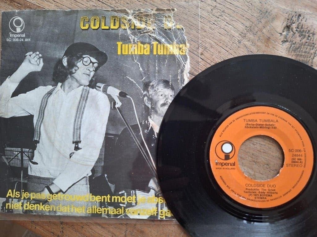 Zeldzame single,Coldside Duo,Tumba Tumbala,1973,Piraat,, Cd's en Dvd's, Gebruikt, 7 inch, Ophalen of Verzenden, Fotohoes