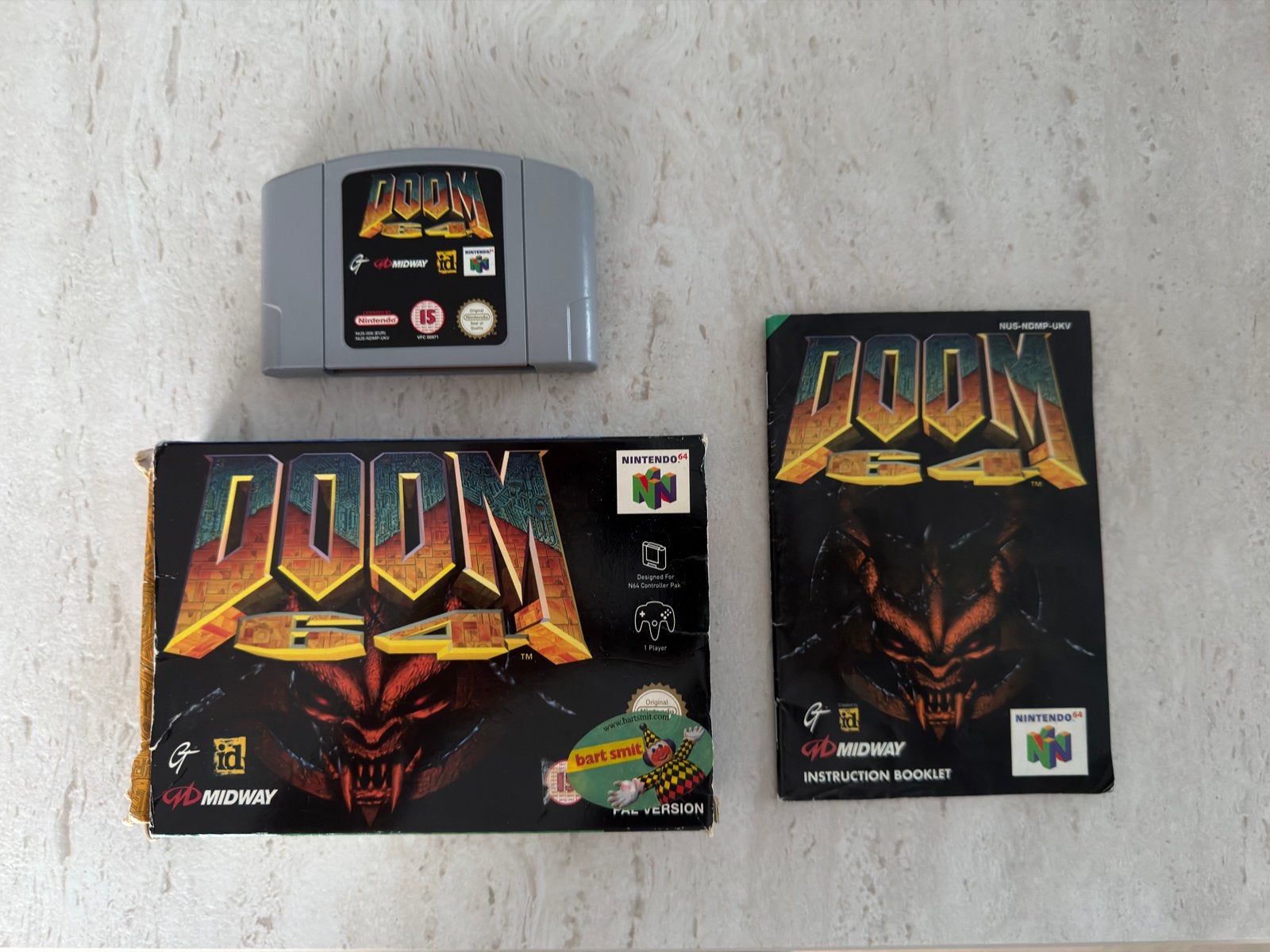 DOOM 64 Nintendo 64 N64 PAL compleet met doos + handleiding, Ophalen, Gebruikt, Shooter, 1 speler