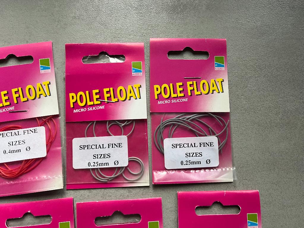 adv 90 / NIEUW mixset 10 pakjes silicone tule PRESTON, Ophalen of Verzenden, Nieuw, Overige typen