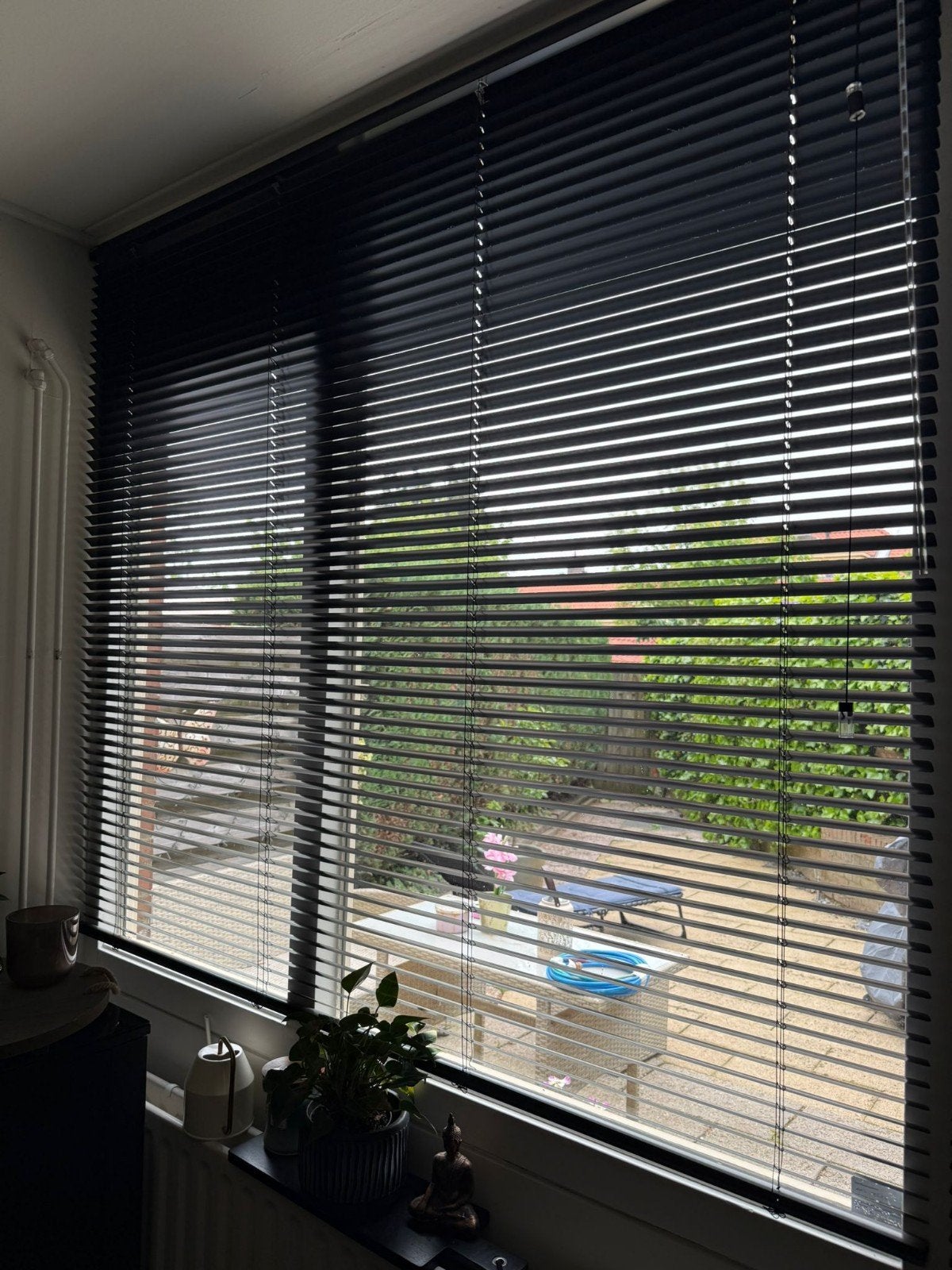 Jaloezieën jaloezie veneta 160x150 zwart alu, Ophalen of Verzenden, Zo goed als nieuw, 150 tot 200 cm