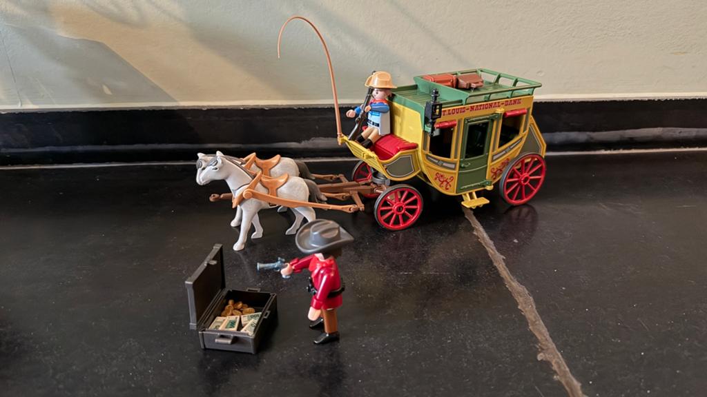 Playmobil wilde westen koets, Ophalen of Verzenden, Gebruikt
