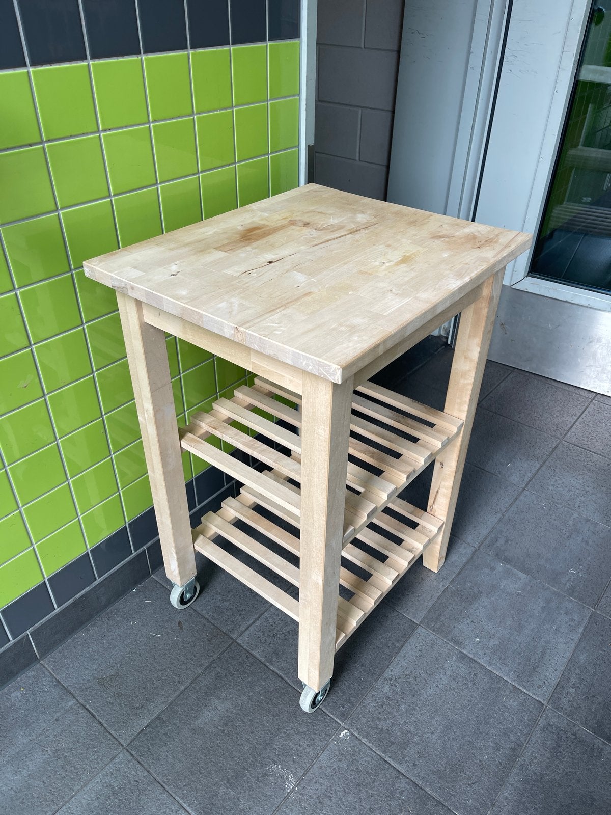 Ikea Bekvam trolley in goede staat - Amsterdam Noord, Beige, Hout, IKEA, Keukentrolley