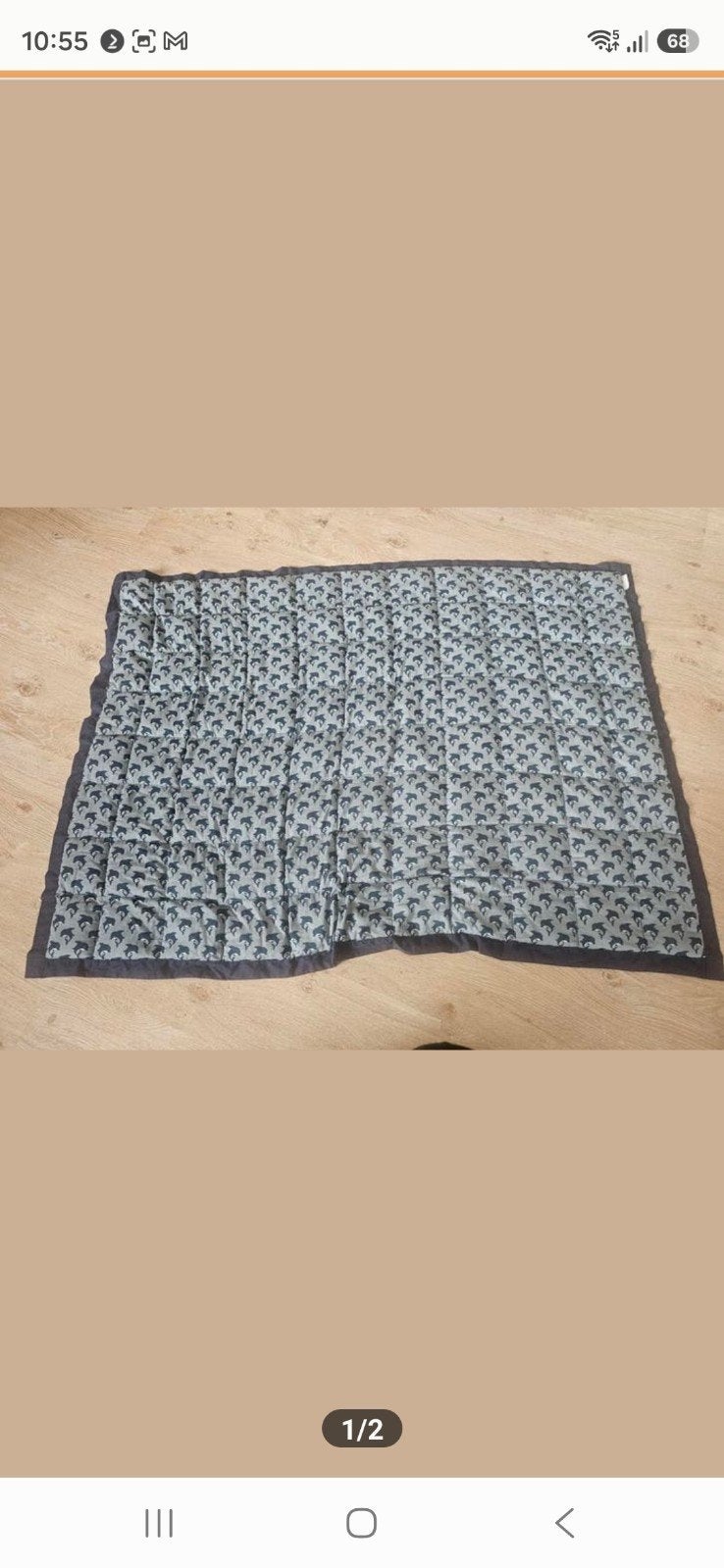 Verzwaringsdeken, 15 kilo, 20 euro, Eenpersoons, Blauw, Ophalen of Verzenden, Deken of Dekbed
