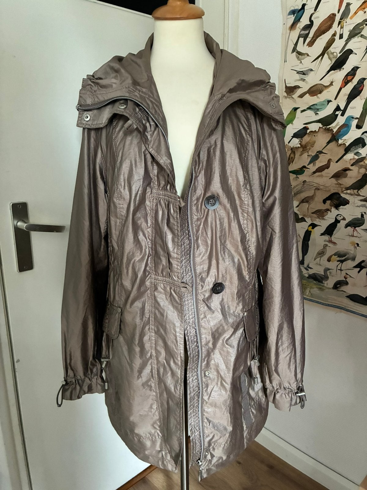 MISS ETAM tussenjas lichtbruin XL, Ophalen of Verzenden, Zo goed als nieuw, Maat 46/48 (XL) of groter, Bruin