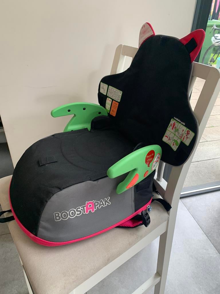 Trunki Boostapak Roze - Autostoeltje en Rugzak 2-in-1, Ophalen of Verzenden, Zo goed als nieuw