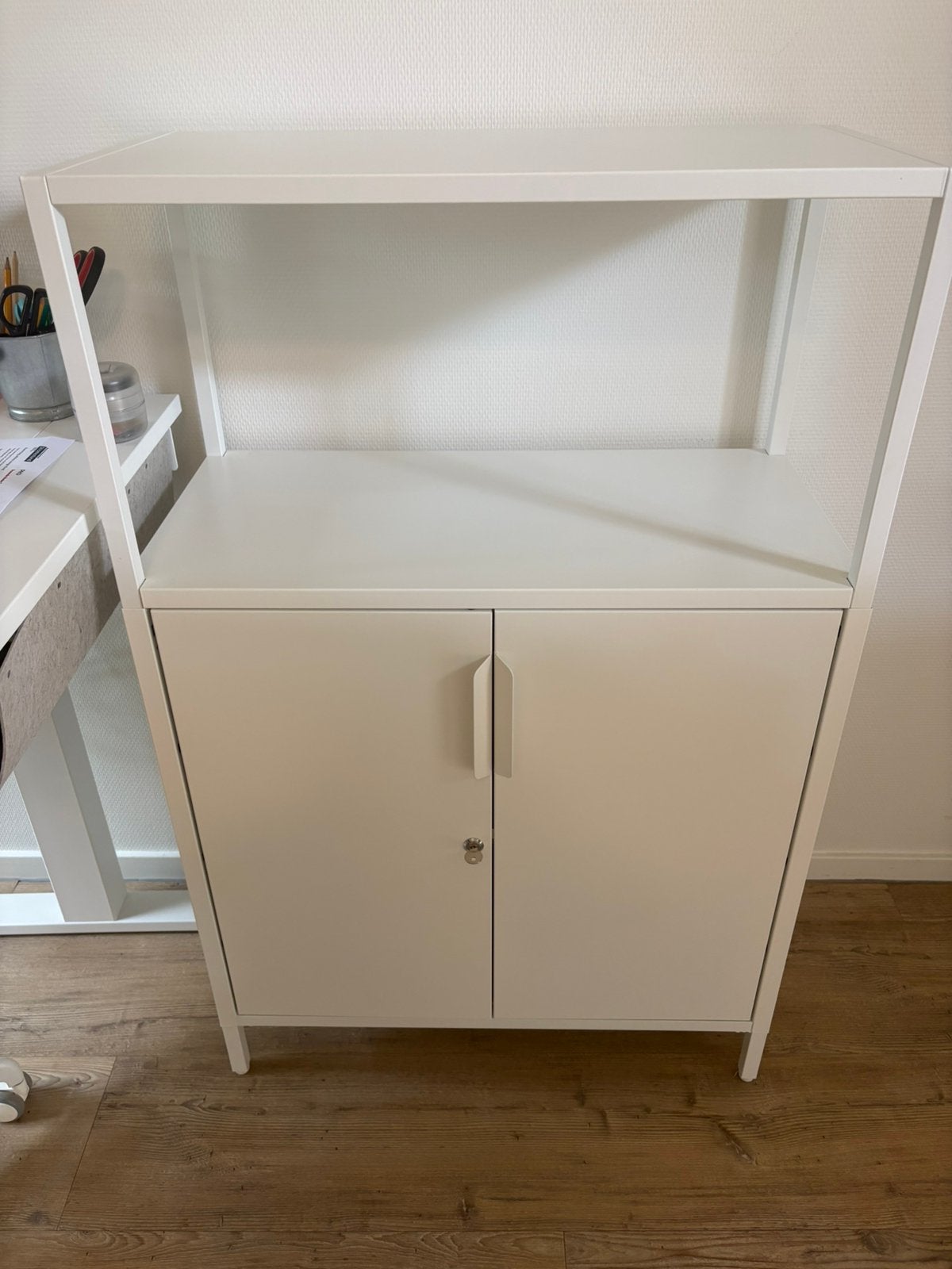 IKEA FJÄLLBO Kast met deuren en open vakken, Ophalen, Zo goed als nieuw