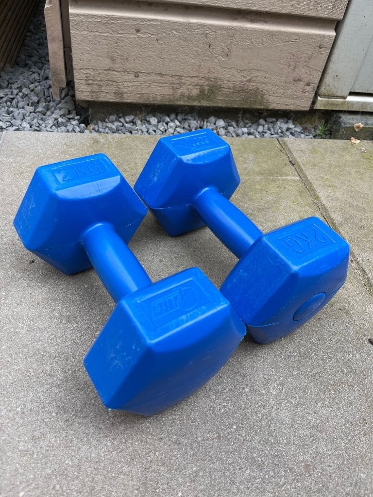 12x Dumbells 2kg, Ophalen, Gebruikt, Benen, Dumbbell