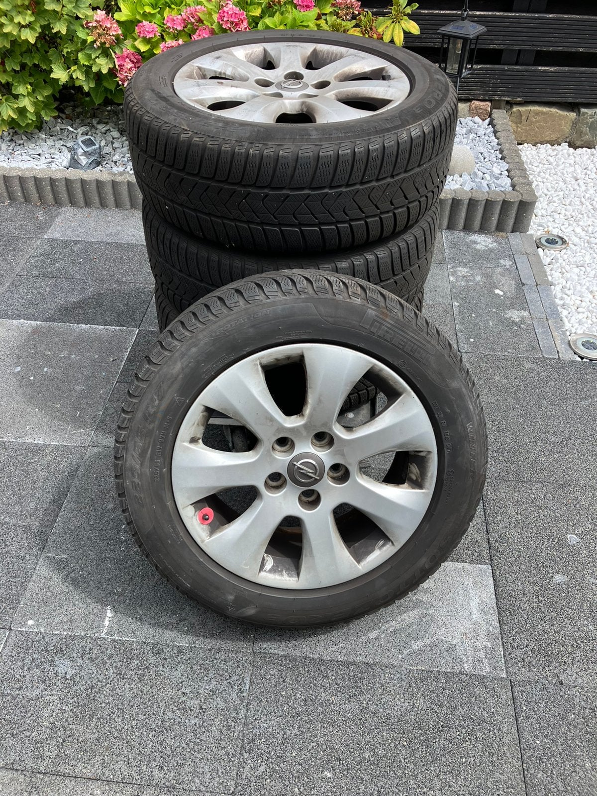 Te koop LM velgen + winterbanden 5x120, Ophalen, Gebruikt