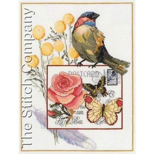 Borduurpakket Botanische vogel 230605, ., Nieuw, Ophalen of Verzenden, .