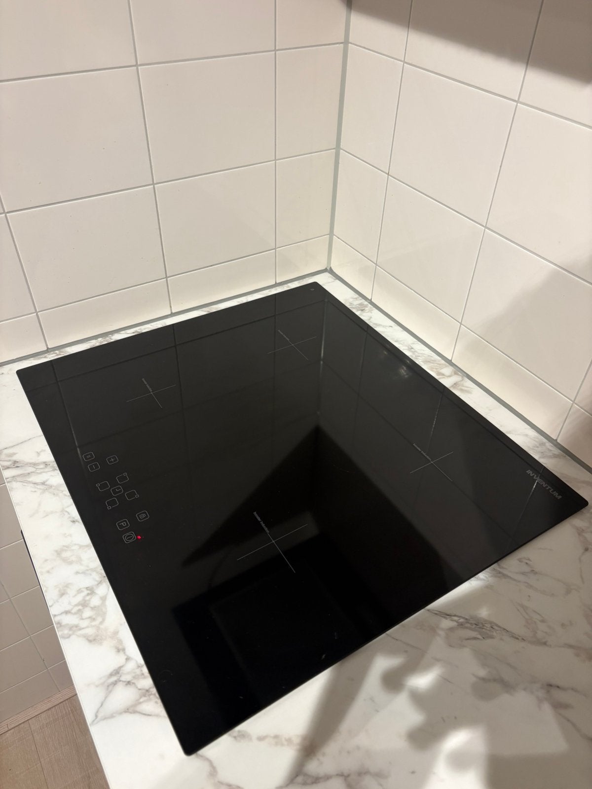 Inductie kookplaat inventum, Ophalen, 4 kookzones, Zo goed als nieuw, Inbouw