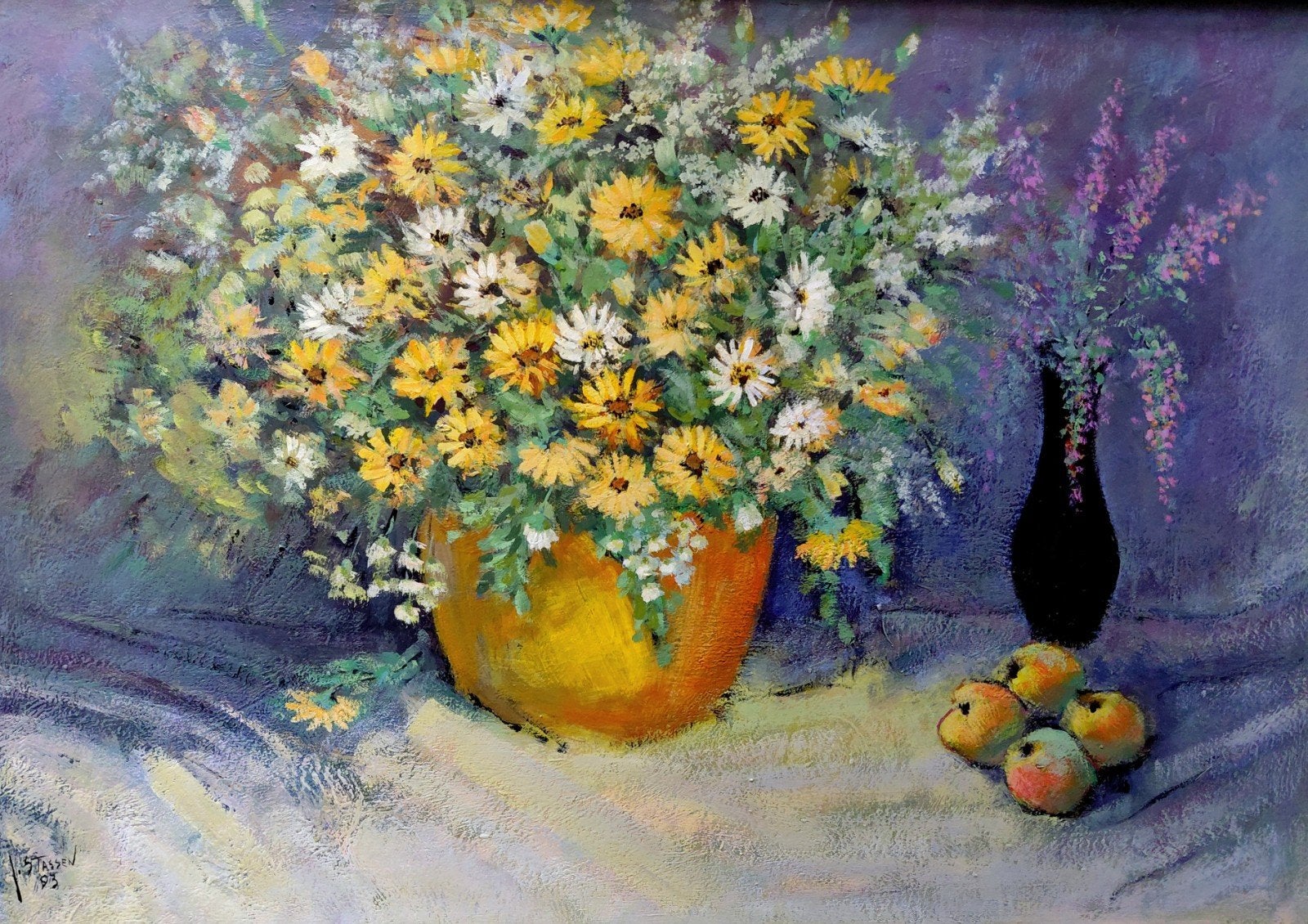 Ingrid Stassen 1993 ollieverf op karton, Ophalen, Olieverf