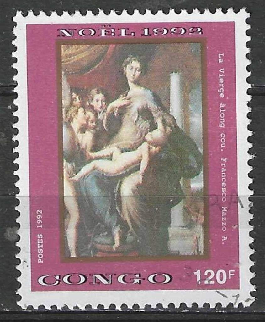 Congo Brazzaville 1992 - Yvert 962H - Schilderijen (ST), Verzenden, Overige landen, Gestempeld